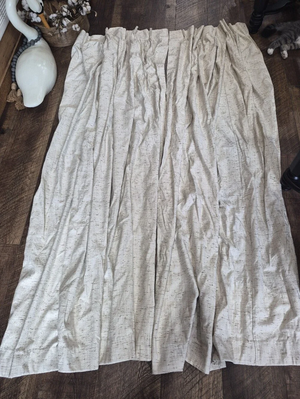 Vintage Cottagecore Curtains Drapes Panels 1970's Blackout Farmhouse Cottagecore